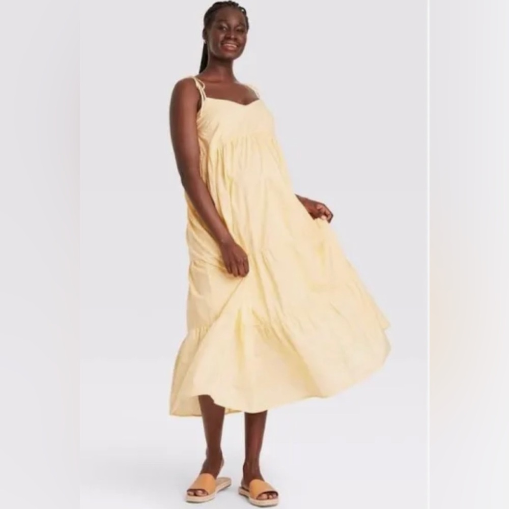 The Nines by Hatch - Target Maternity dress - Yellow Print - Sz. M